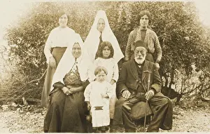 Turkish peasant family group