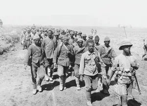 Escorted: Turkish prisoners WWI