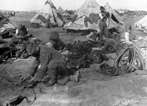 Ottomans: Turkish troops in the desert, 1917