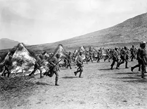 Aegean: Turkish troops during education in World War I, 1917