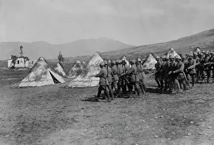 Aegean: Turkish troops during education in World War I, 1917