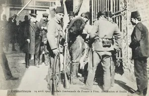 Pera: Turkish Troops in front of the French Embassy
