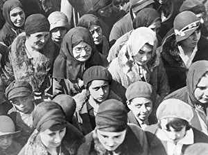 Modernization: Turkish women at a demonstration, 1930