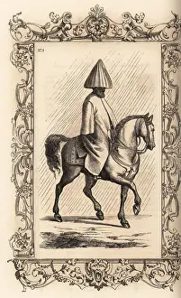 Rainwear: A Turkish's man method of riding in the rain, 16th century