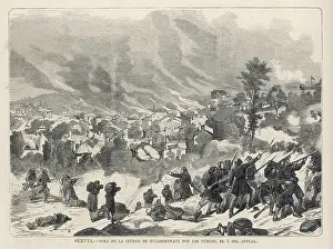 Serb: TURKS BURN SERB TOWN