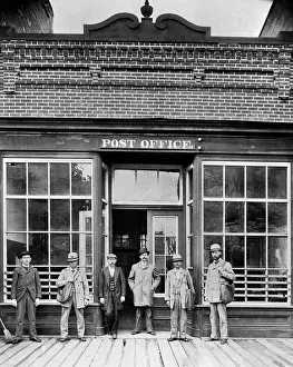Storefront: Turn of the 20Th Century Group of Uniformed Men