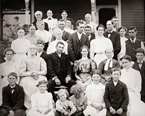 Dour: Turn of Century Group Portrait Multigenerational