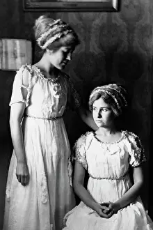 Glittery: Turn Of The Century Pair Of Young