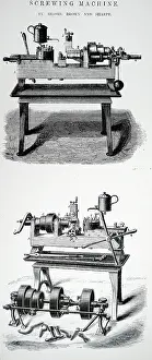 Ordinary: Turret lathe for making screws and studs