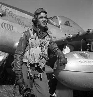 Ramitelli: A Tuskegee fighter pilot poses with his ?