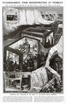 Tutankhamen: Tutankhamen's tomb reconstructed, British Empire Exhibition