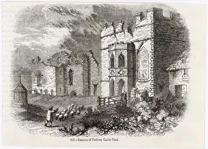 Crumbling: TUTBURY CASTLE/1845