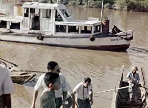 Sampans: Twante Canal - Rangoon