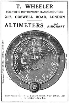 Altimeter: T.Wheeler Scientific Instruments. Aircraft Altimeter
