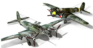 Aircrafts: Two twin-engine aircrafts used by Germany during