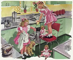 Chore: Twin Girls Do Washing