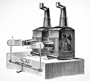 Dissolving: Twin magic lantern