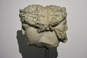 Dionysian: Two-faced Herma of Dionysian nature. Two-faced