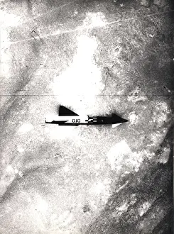 Fifths: Two-fifths scale Blue Steel model in free flight after launc