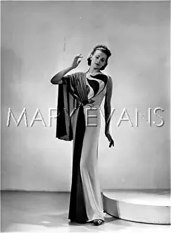 Tones: TWO-TONE EVENING DRESS