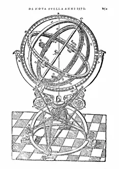 1581: Tycho Brahe, Armillary Sphere, 1581
