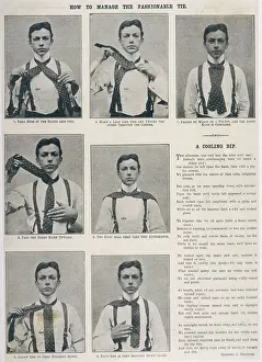 Diagrams: Tying an Ascot Tie 1906