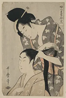 Combing: Tying hair