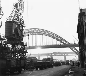 Grimy: Tyne Bridge at Newcastle upon Tyne