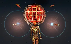 Humanoid: A type 2 or 3 civilization, able to create a dyson