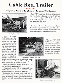 Reel: Three Type D Cable Reel Trailers