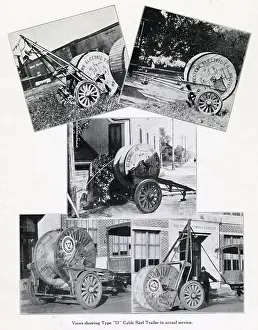 Reel: Five Type D Cable Reel Trailers in actual service
