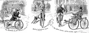 Shaker: Three Types of Bicycle 1880