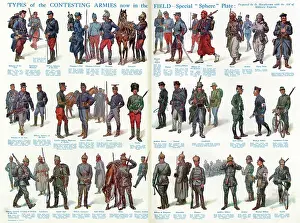 Contesting: Types of the French, Belgian and German armies