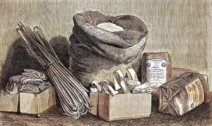 Mary Evans (colourised): TYPES OF PASTA