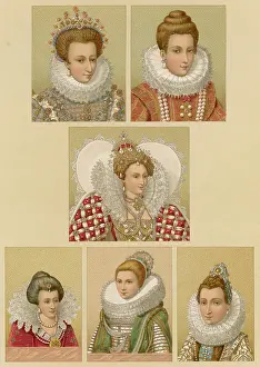 C16th: TYPES OF RUFF LATE C16TH