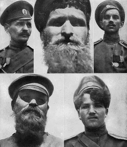 Moujik: Five types of soldier, Russia, WW1