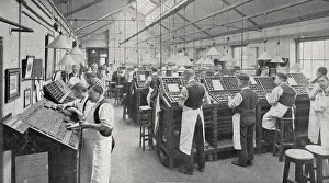 Compositor: Typesetting by hand, Morning Post newspaper, London