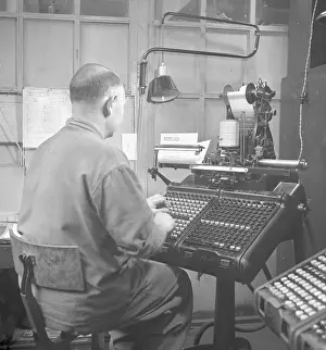 Typesetting: Typesetting machine