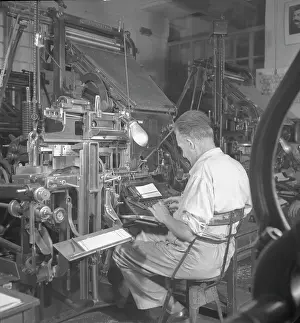 Typesetting: Typesetting machine