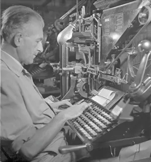 Typesetting: Typesetting machine