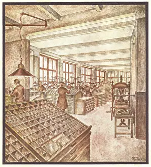 Typesetting: Typesetting room