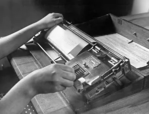 Typewriter: Typewriter from America, around 1880