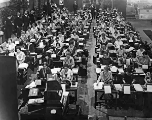 Typing: Typewriting competition in Berlin, 1926
