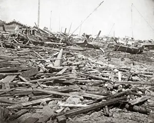 Kobe: Typhoon damage, Kobe, Japan, 1876