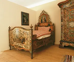 Closets: Typical Bedroom Interior from Regau (district Vocklabruc