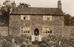 Anglian: Typical Flint and brick house - North Norfolk
