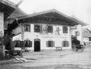 Gasthof: Typical house from the Mittenwald area, 1908