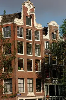Prinsengracht: Typical houses. Amsterdam