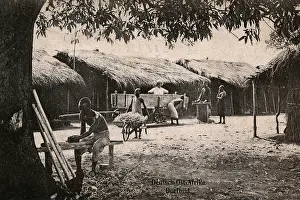 Roofs: Typical village scene, Tanganyika, German East Africa