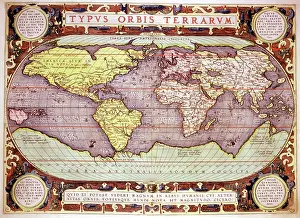 Typus: Typus Orbis Terrarum 16th century World Map